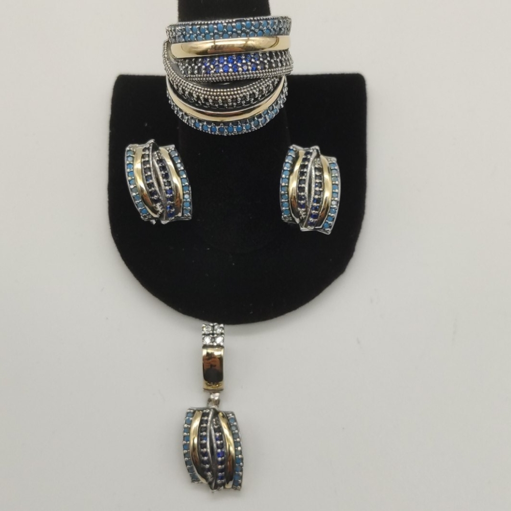 Colombian Silver 925 and 14k Gold with CZ💎💍 - Picture 3 of 9